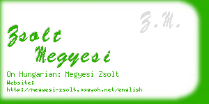 zsolt megyesi business card